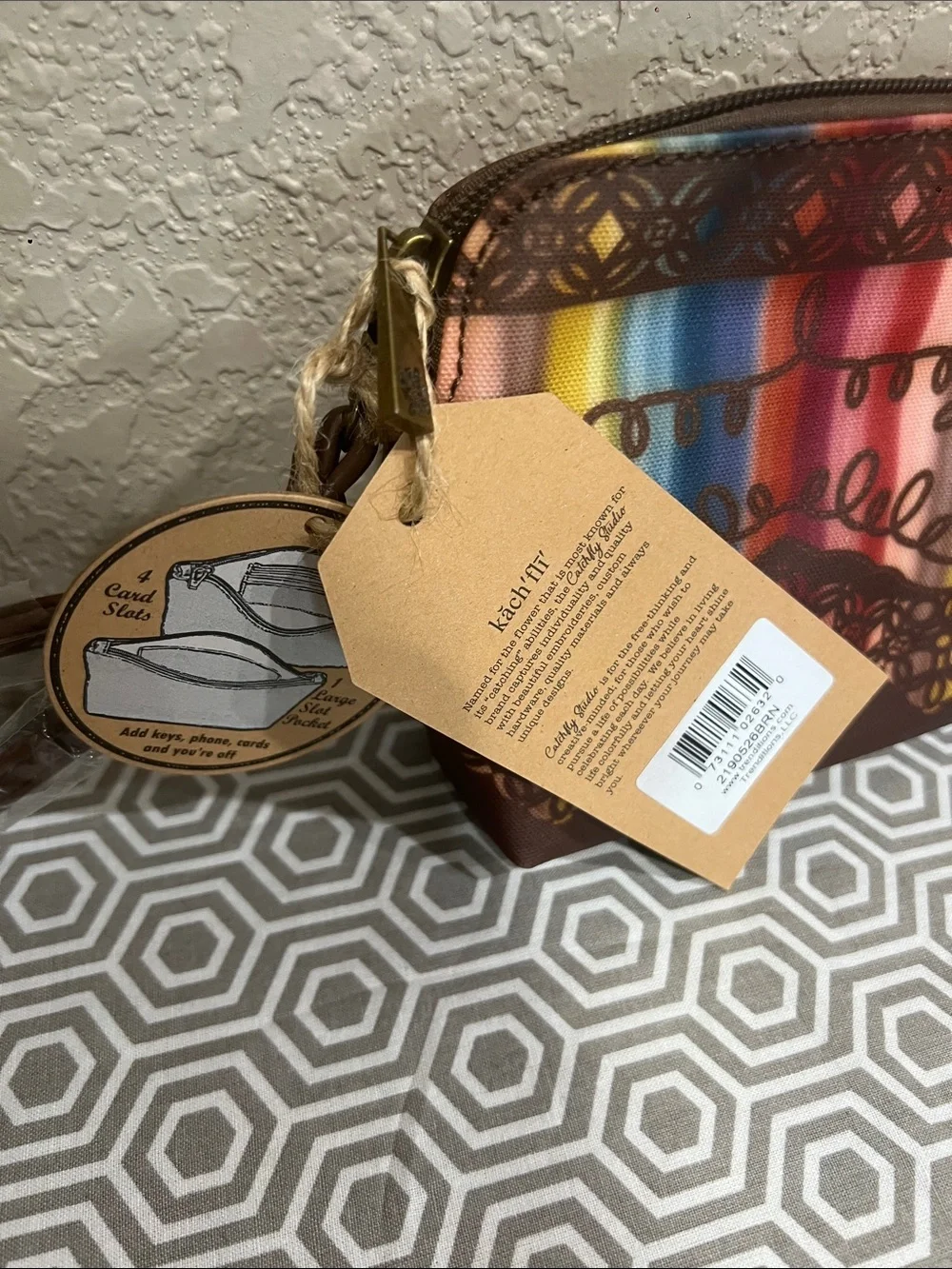 Multicolor Printed Cosmetic Pouch - Catchfly Essentials Pouch